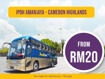 Ipoh to Cameron Highlands Bus Tickets Online