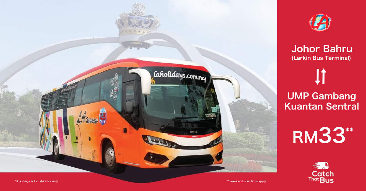Bus from Johor Bahru to UMP Gambang & Kuantan Sentral by ...
